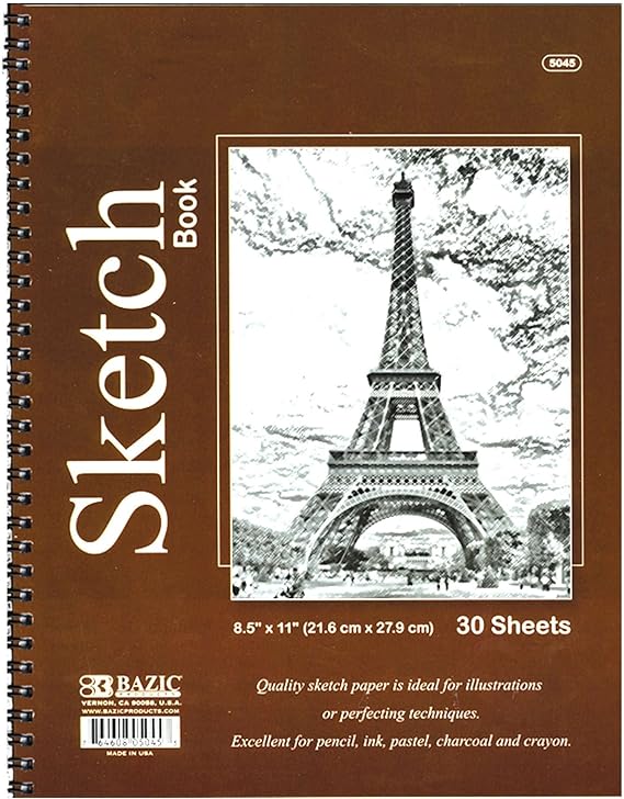 Bazic Spiral Bound Premium Sketch Book