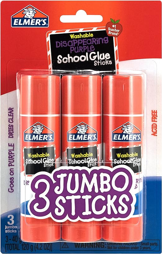 Elmer's Disappearing Purple School Glue Sticks